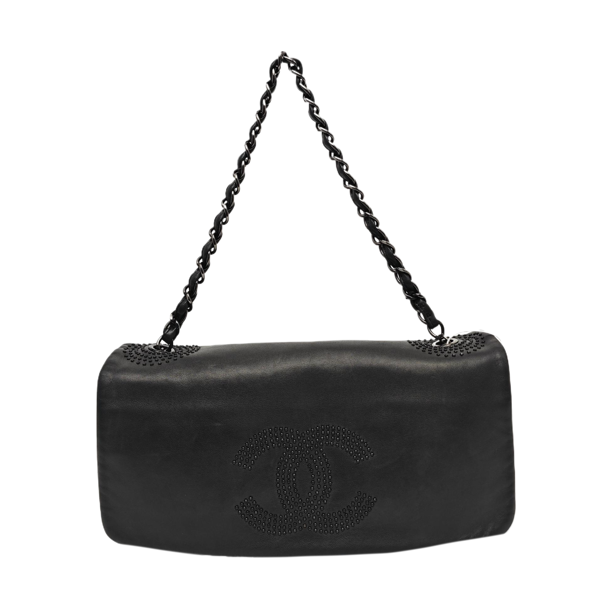 Lambskin Shoulder Bag Black