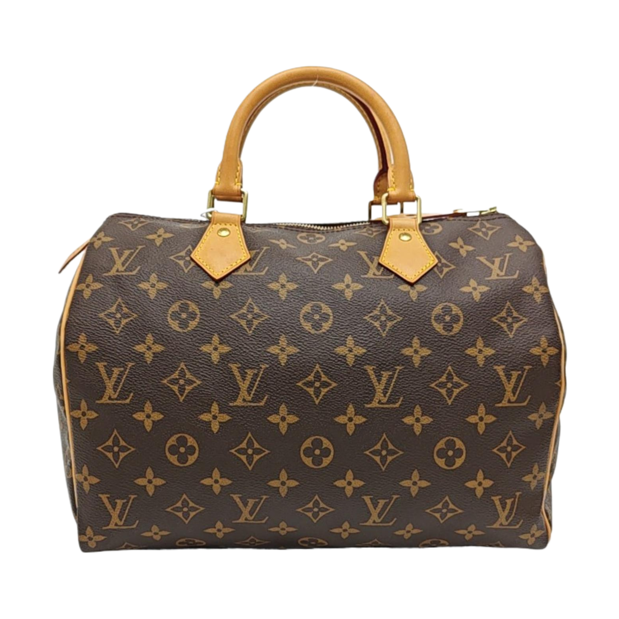 SPEEDY 30 Monogram Coated Canvas Brown