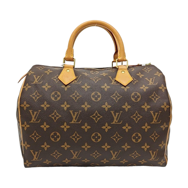 SPEEDY 30 Monogram Coated Canvas Brown