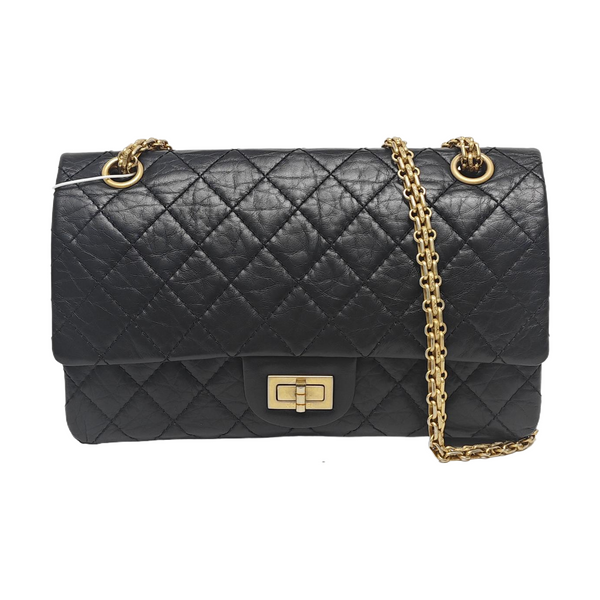 2.55 225 (small) Quilted Calfskin Black