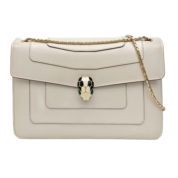 SERPENTI FOREVER Medium Calfskin Beige