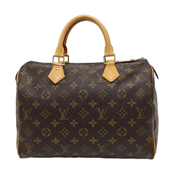 SPEEDY 30 Monogram Coated Canvas Brown