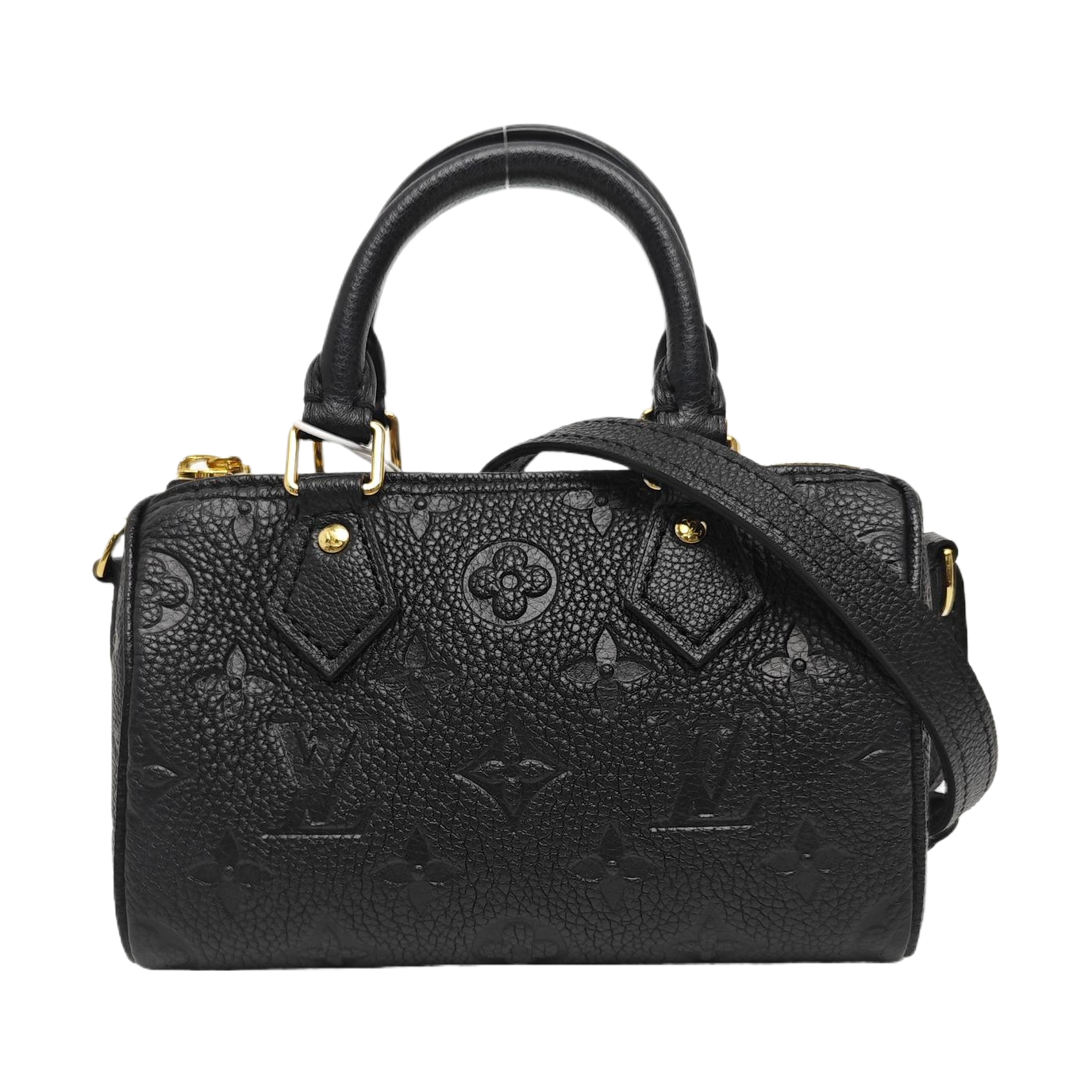 SPEEDY Nano Monogram Calfskin Black