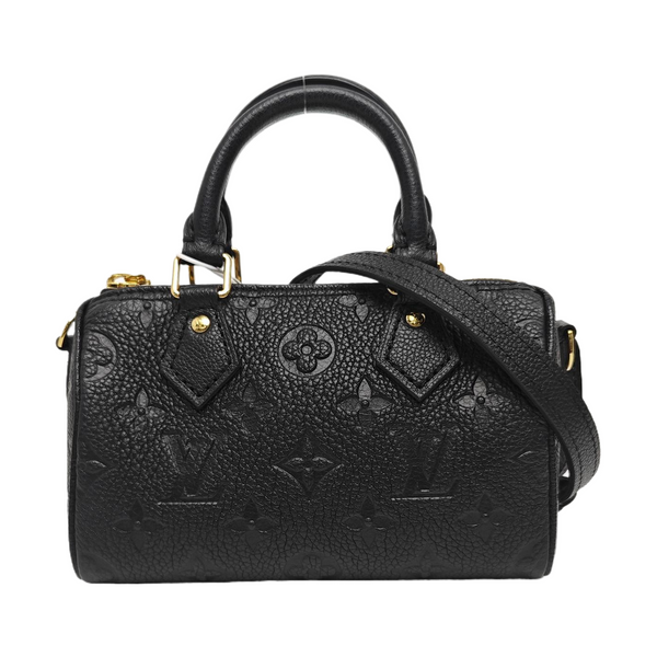SPEEDY Nano Monogram Calfskin Black