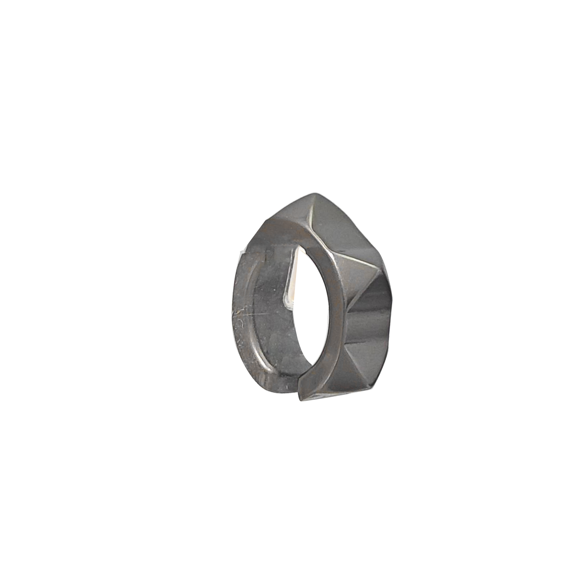 Metal Gray Clip On Earrings