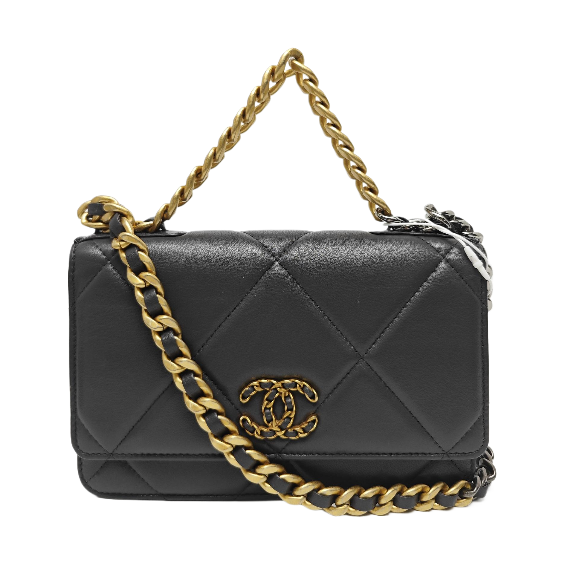 CHANEL 19 WOC Quilted Lambskin Gray