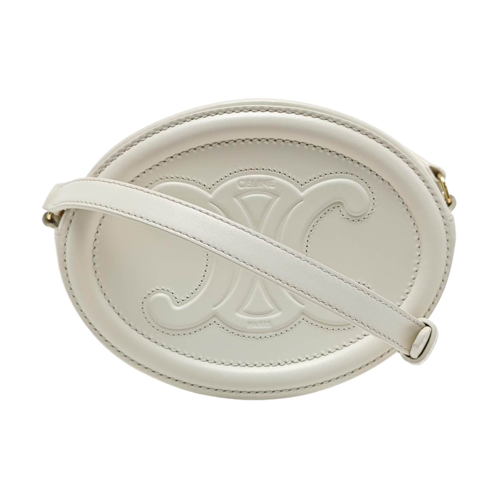 TRIOMPHE Mini Calfskin White