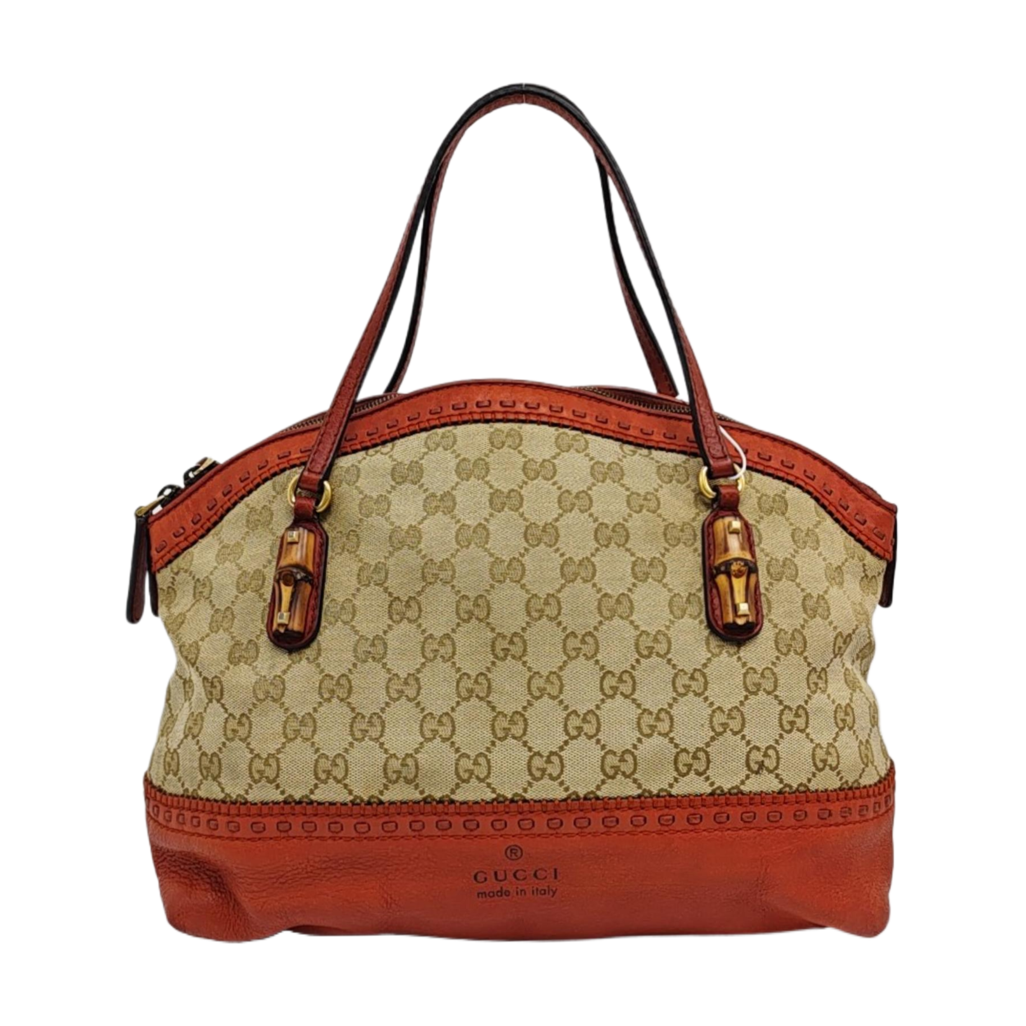 Monogram Canvas Tote Bag Beige