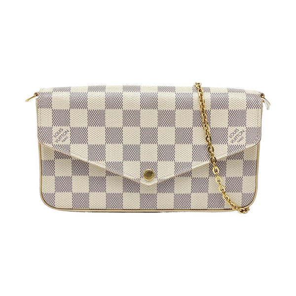 FÉLICIE Damier Azur Coated Canvas White