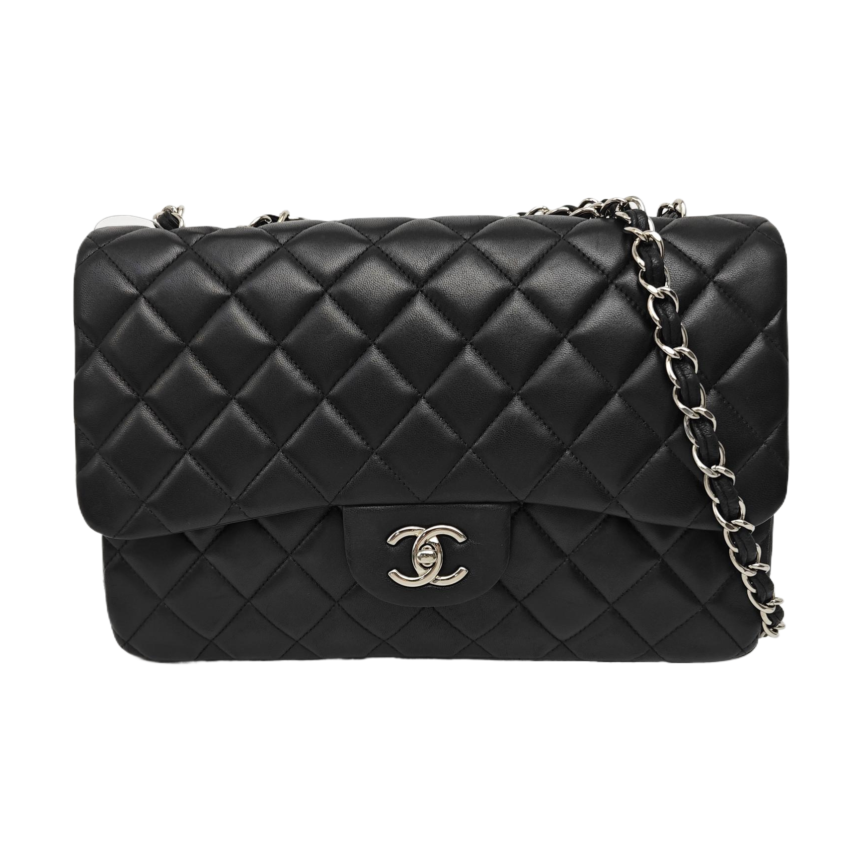CLASSIC FLAP Jumbo Quilted Lambskin Black