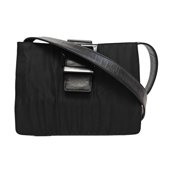 Nylon Shoulder Bag Black