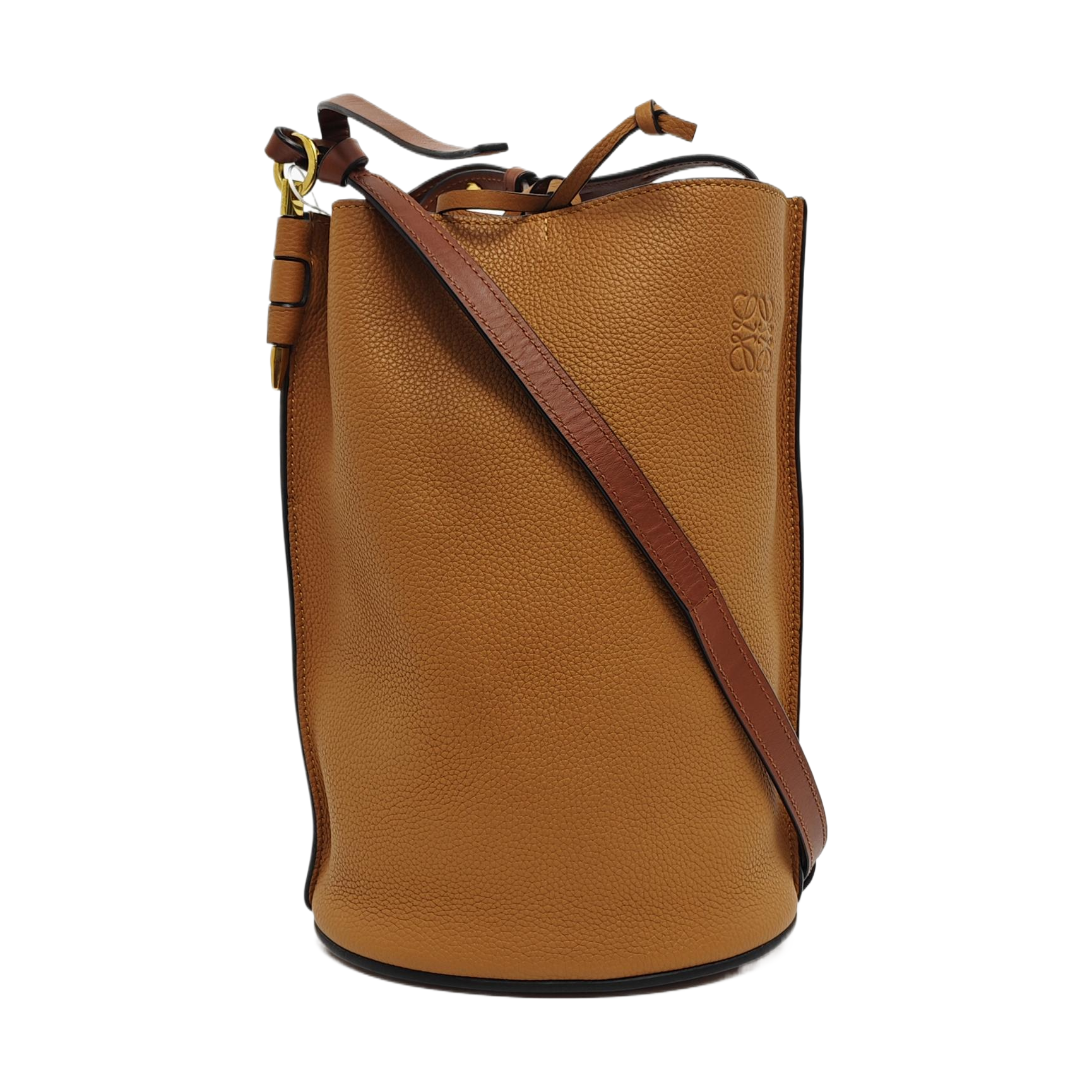 Authenticated pre-owned  Gate Calfskin Brown - Bucket Bag at Looply