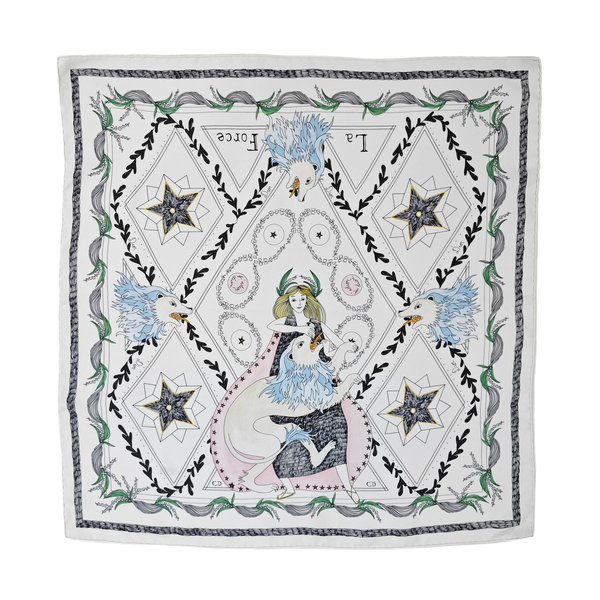 Mulberry Silk Silk Scarf White