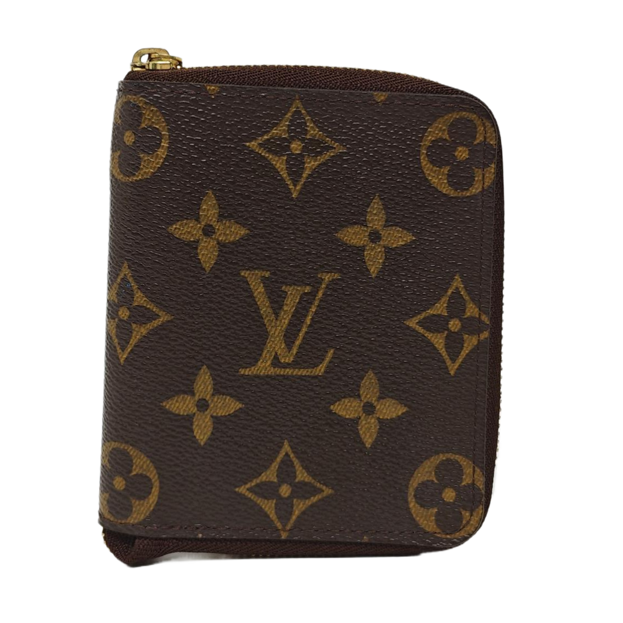 ZIPPY Monogram Coated Canvas Brown Card Holder