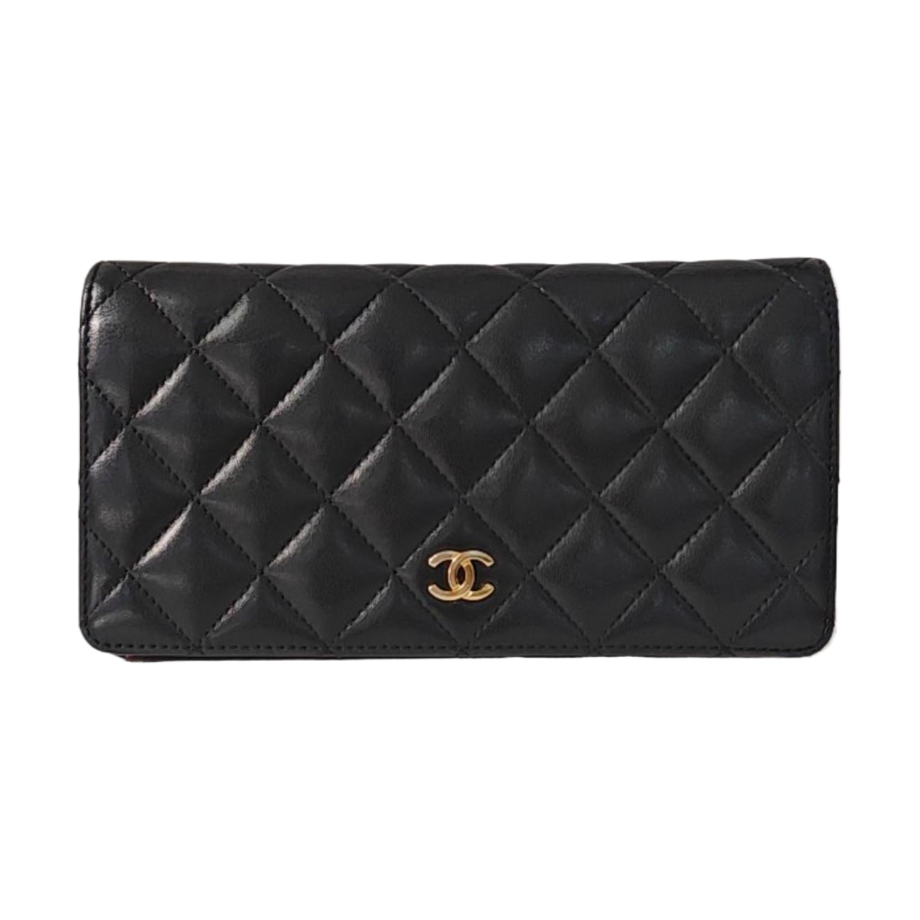 Quilted Lambskin Wallet Black