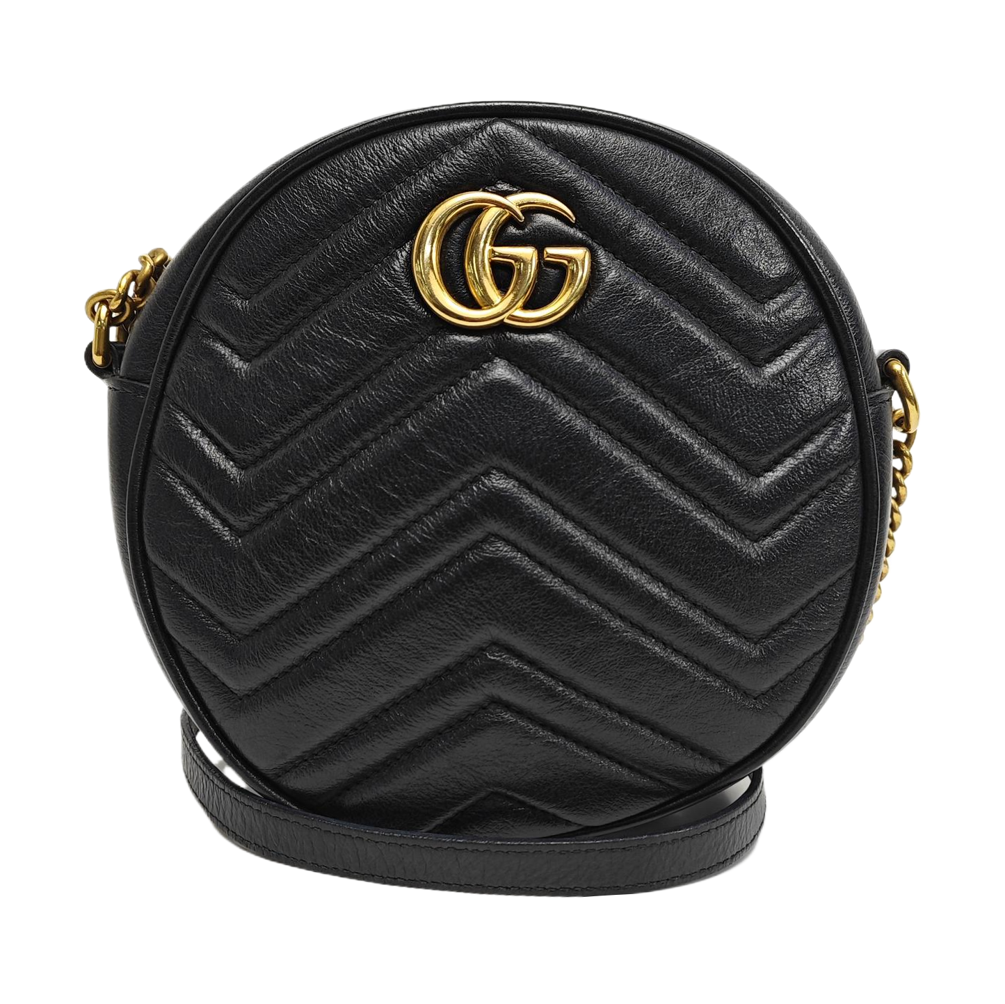GG Marmont Mini Quilted Calfskin Black