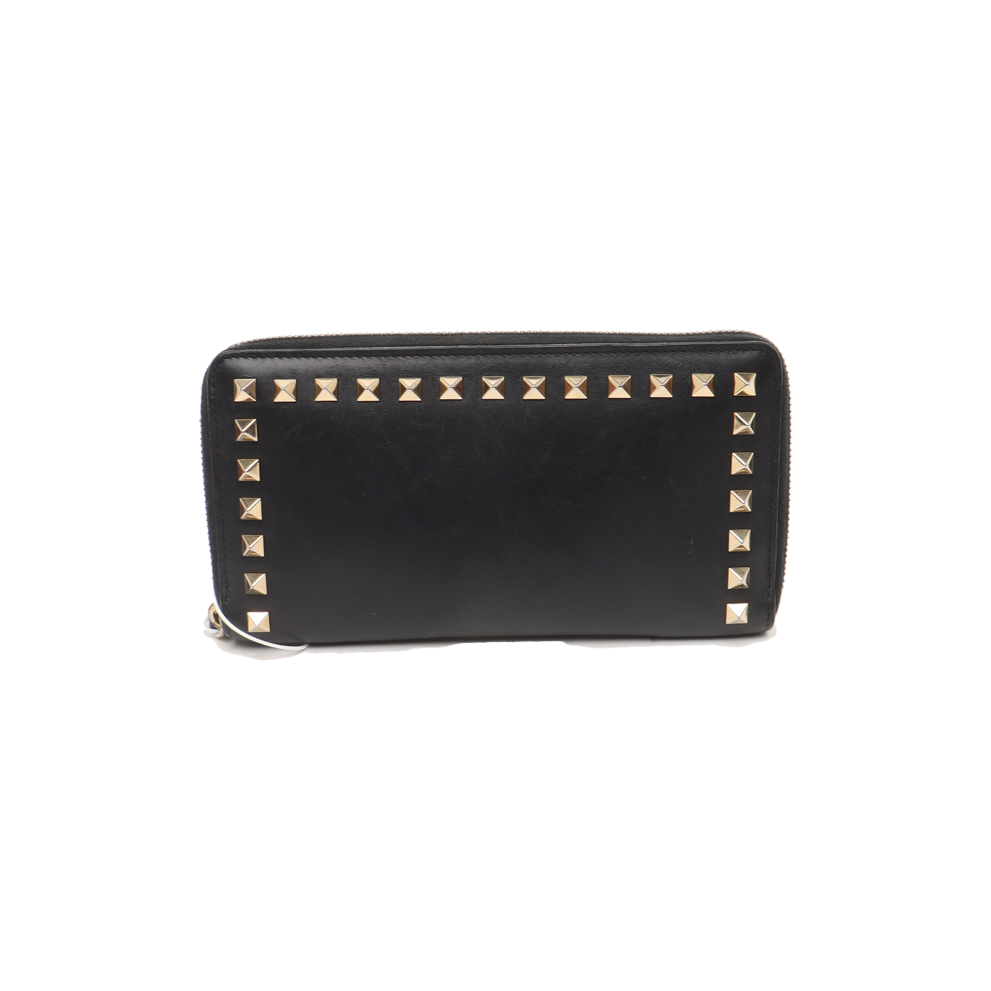 Cartera Rockstud de piel de ternera negra