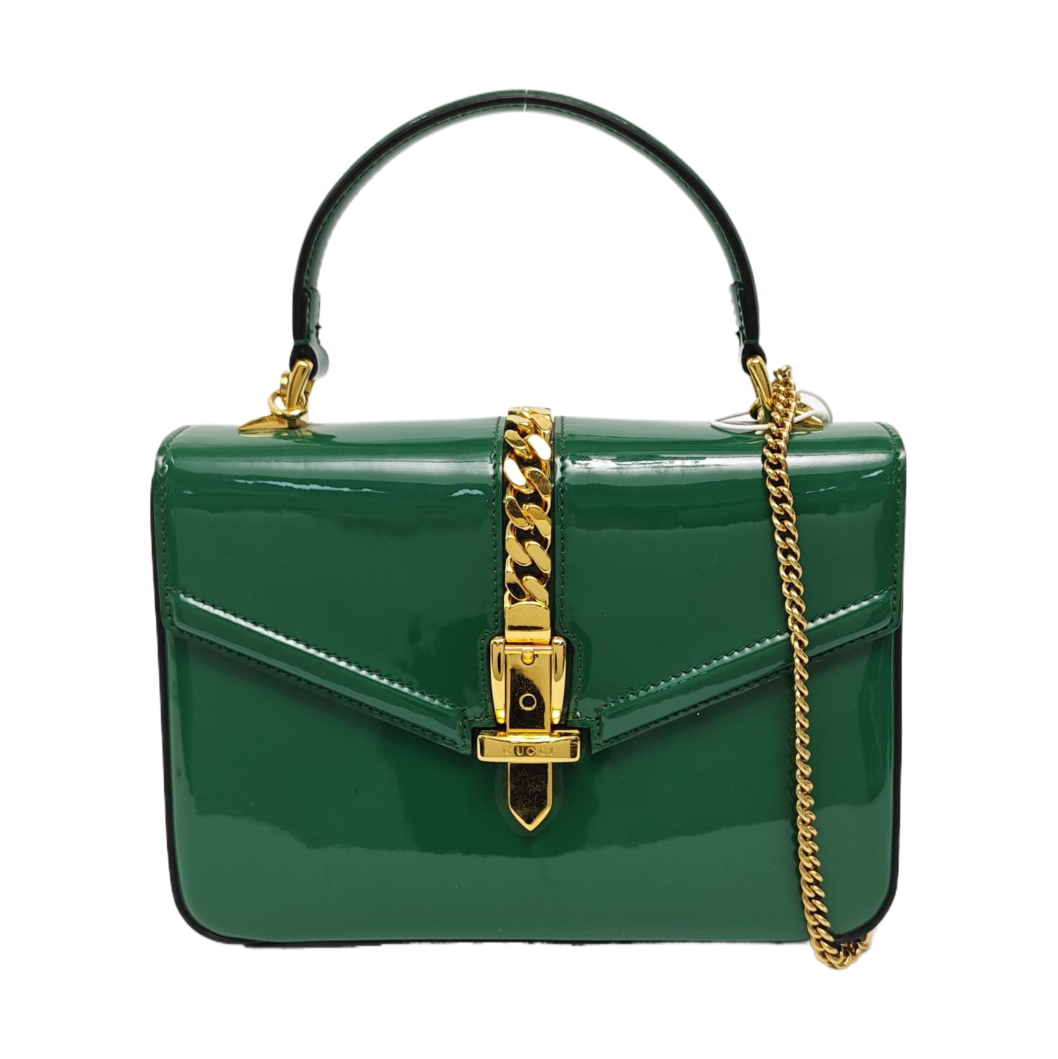 Sylvie 1969 Mini Patent Leather Green