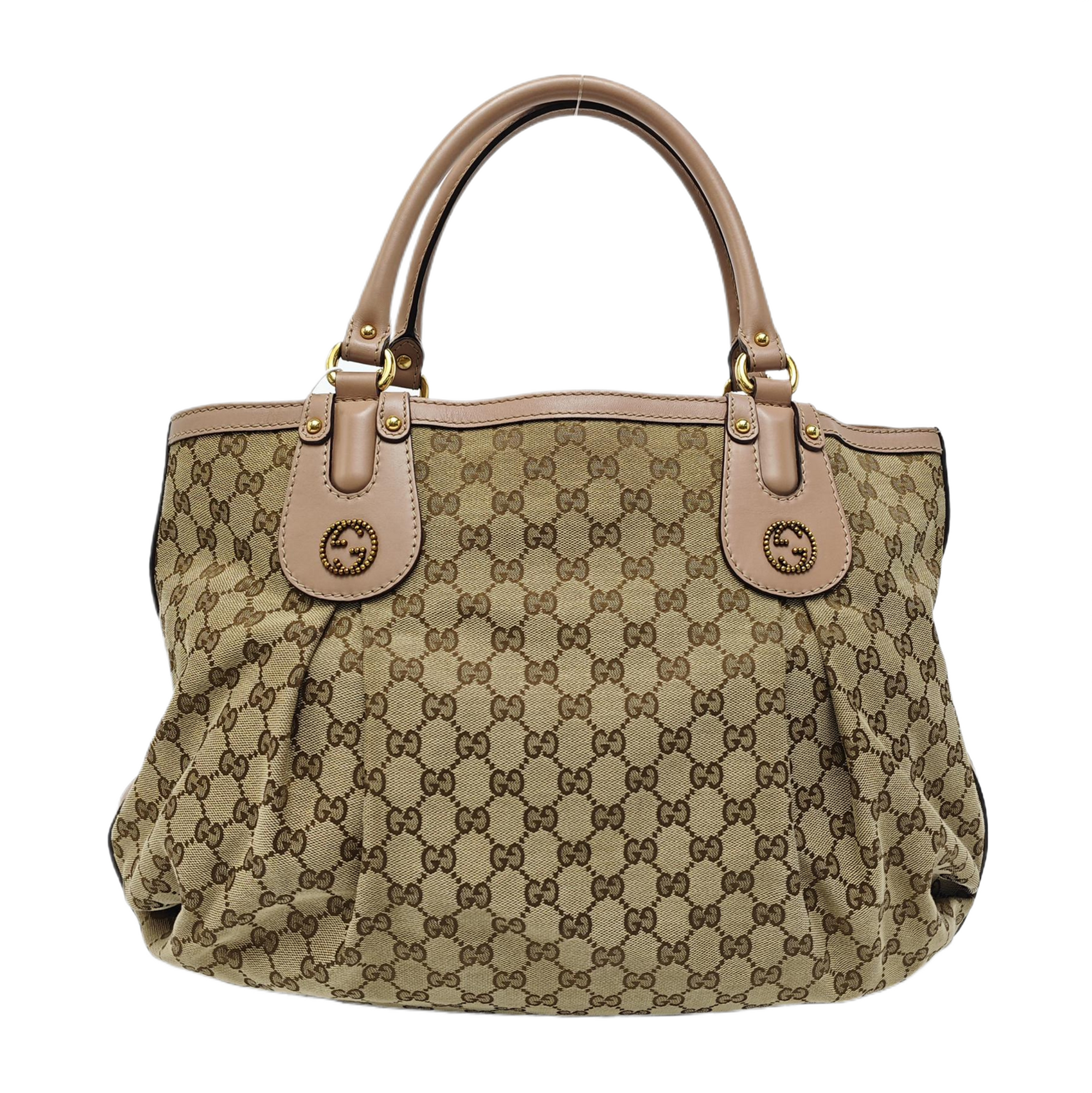 Sukey Monogram Canvas Beige