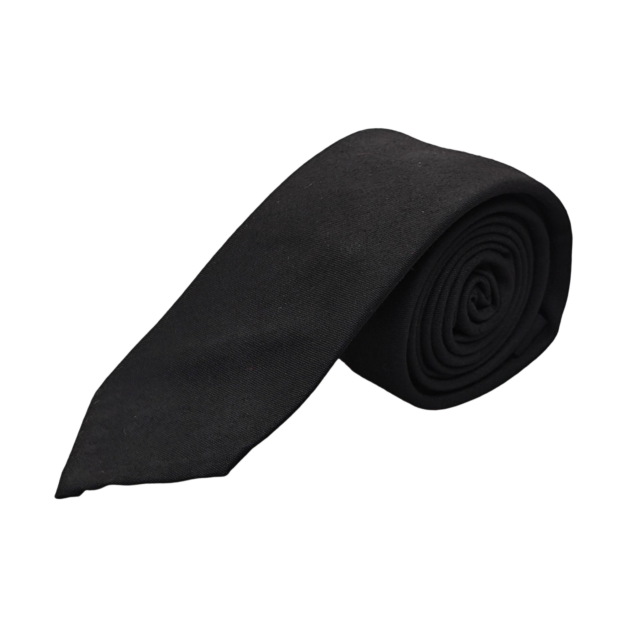 Wool Tie Black