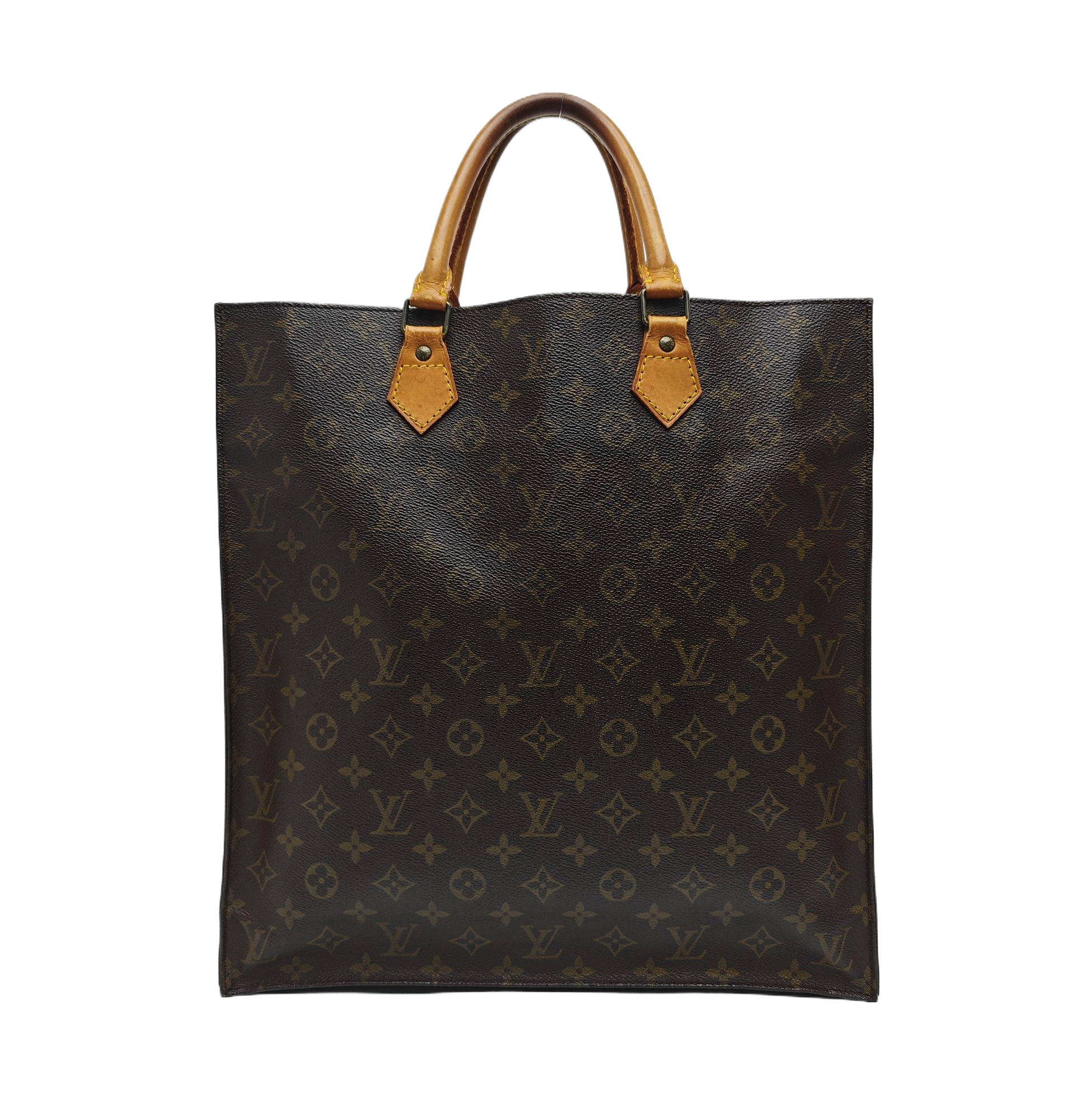 SAC PLAT GM Monogram Coated Canvas Brown