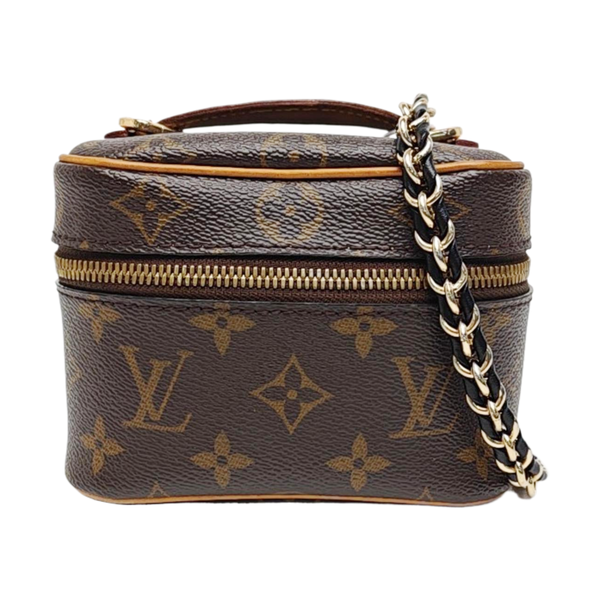 NICE Super Mini Monogram Coated Canvas Brown