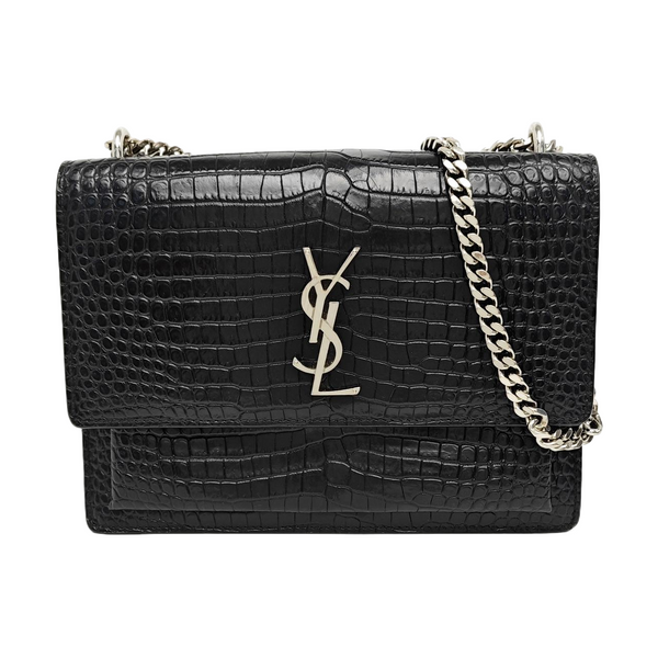 SUNSET Medium Calfskin Black
