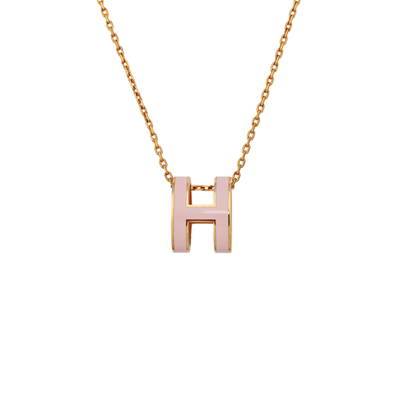 Pop H Metal Rose Gold Necklace