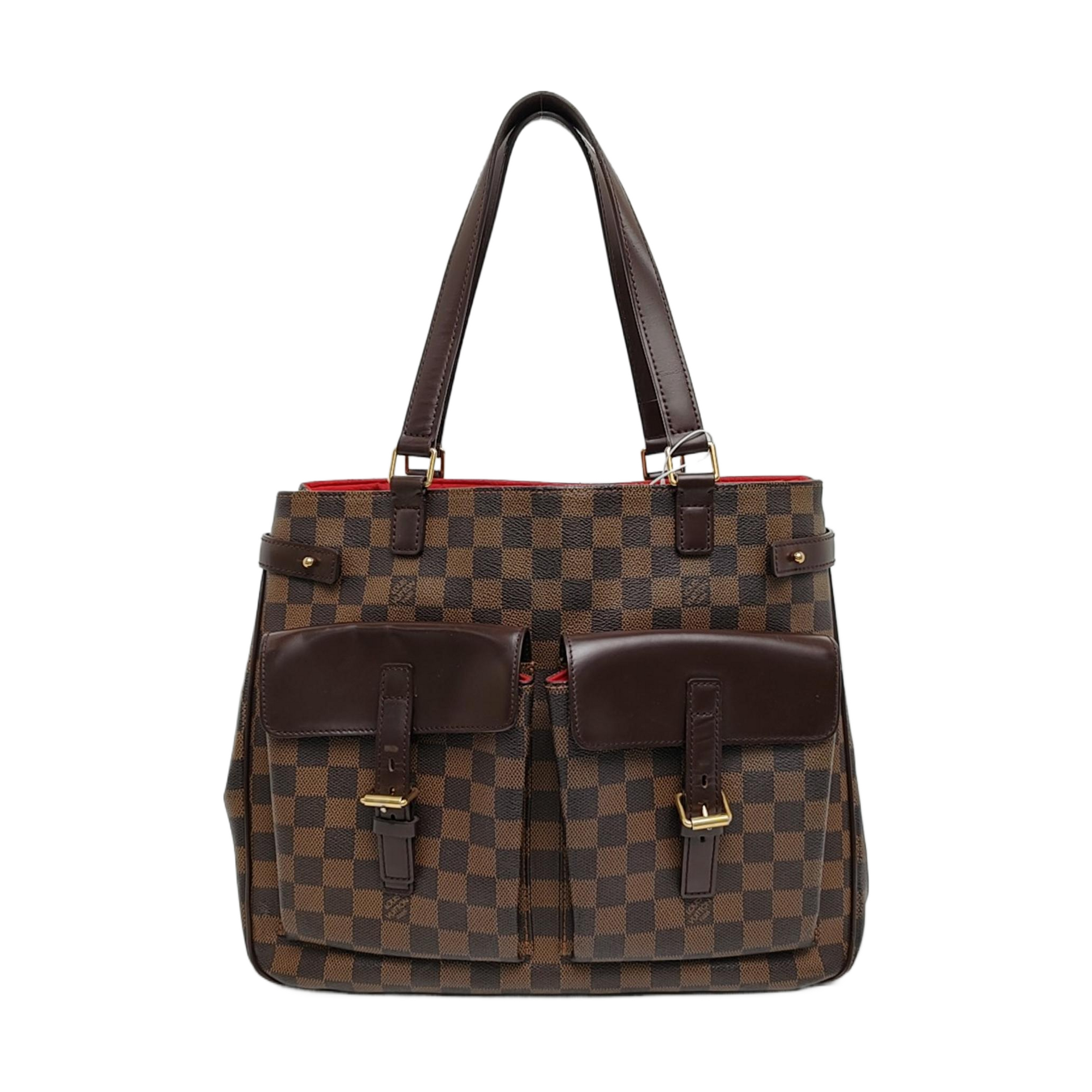 UZES Damier Ebene Coated Canvas Brown