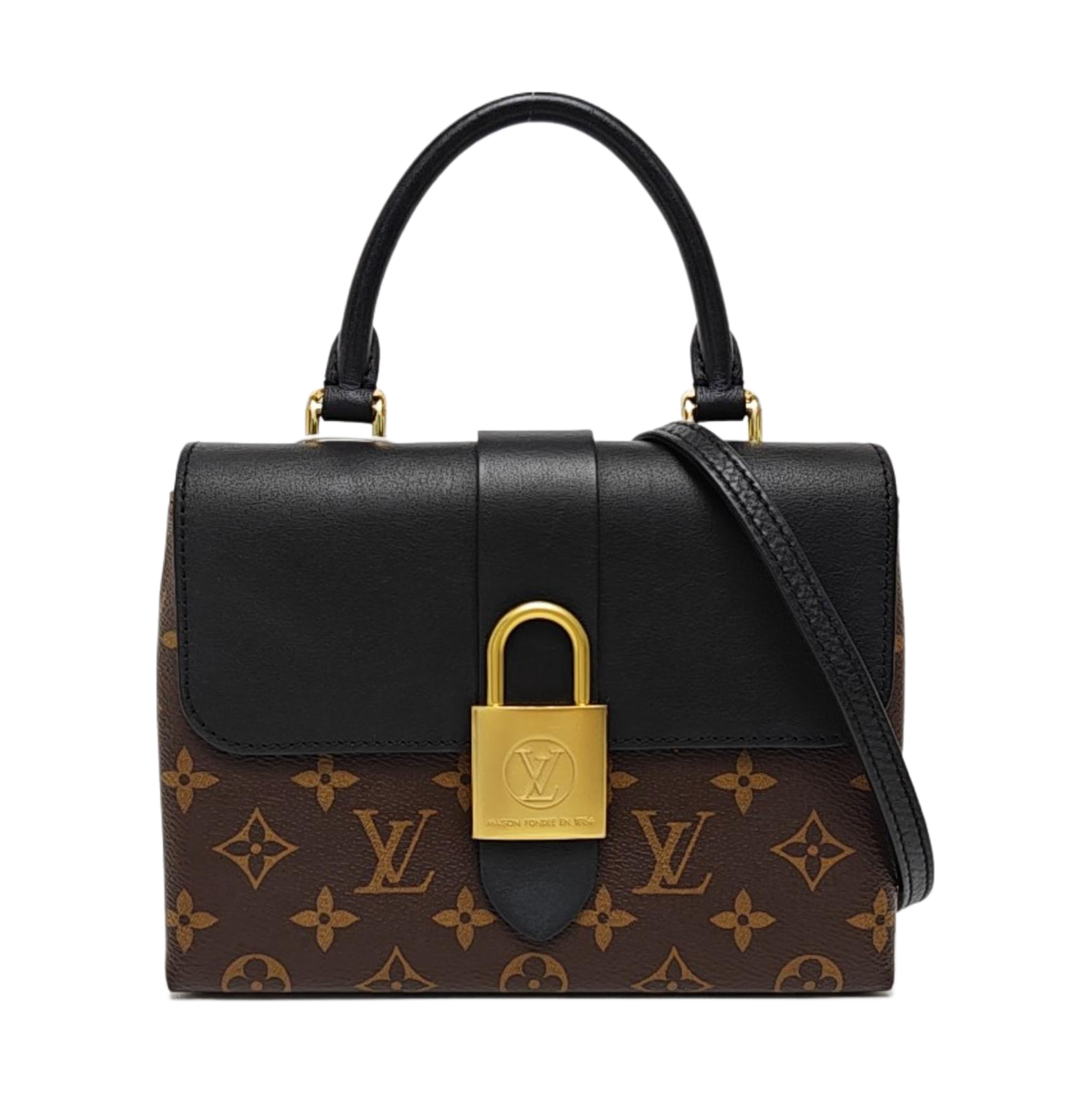 LOCKY BB Monogram Coated Canvas Brown
