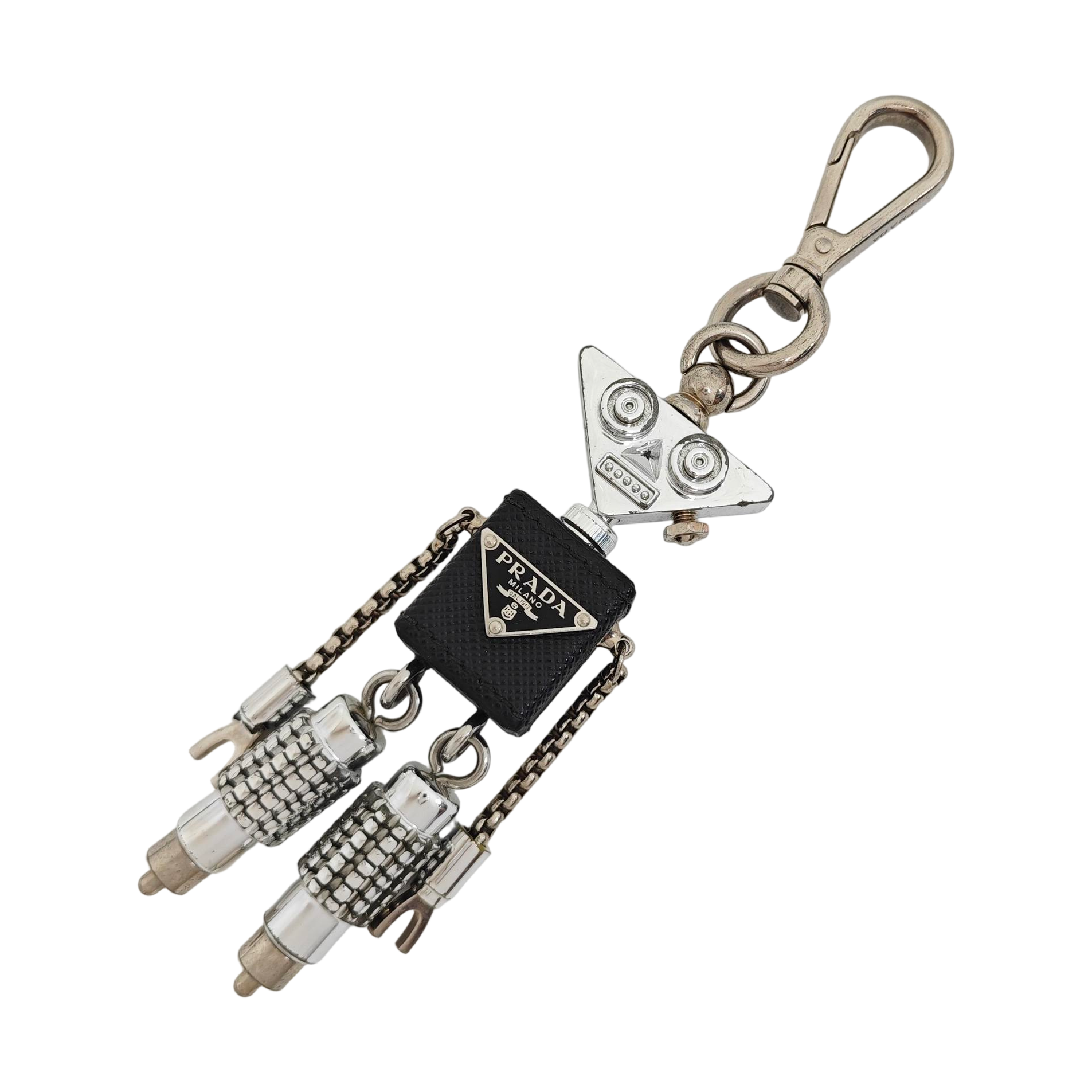 Metal Bag Charm Silver