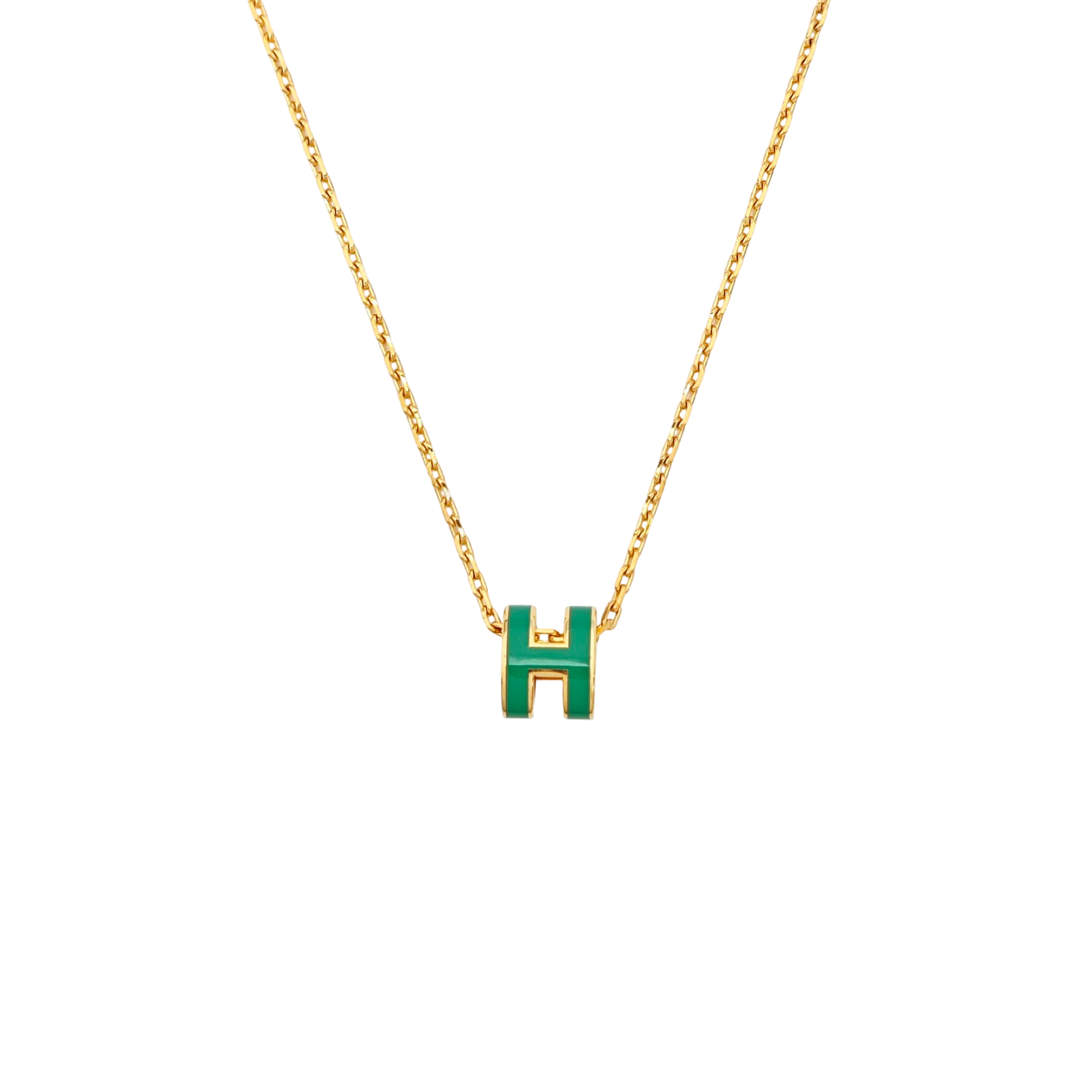Pop H Metal Gold Necklace