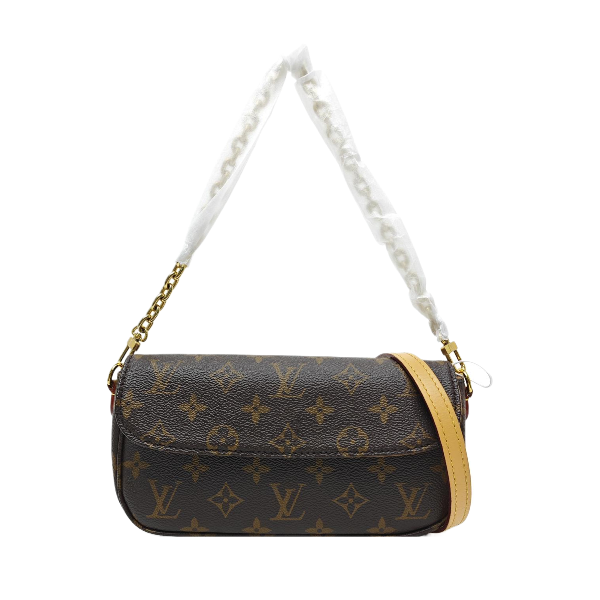 IVY Monogram Coated Canvas Brown