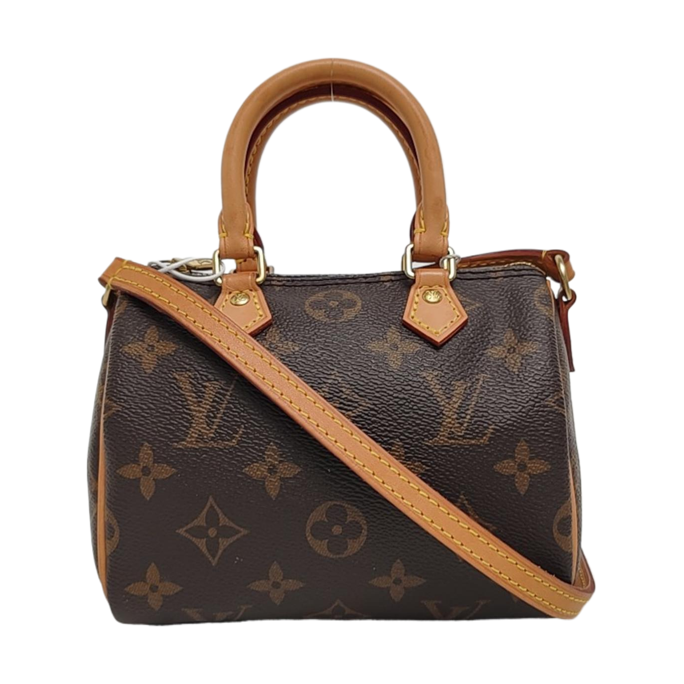 SPEEDY Nano Monogram Coated Canvas Brown