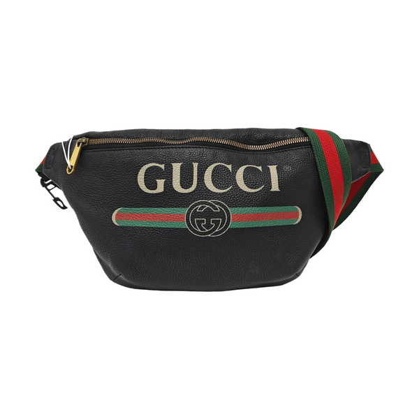 Print Large Calfskin Black