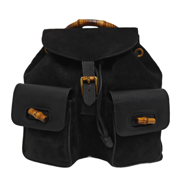 Bamboo 1947 Medium Suede Black