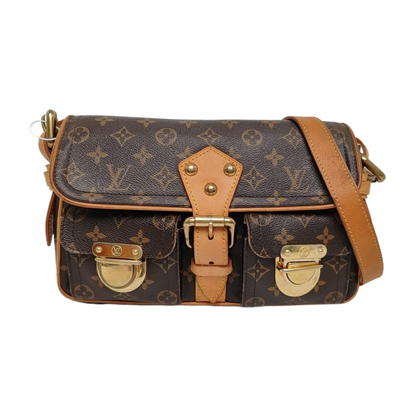 HUDSON PM Monogram Coated Canvas Brown