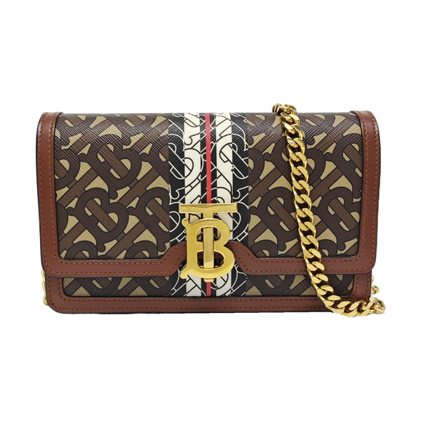 TB Small Coated Canvas Brown