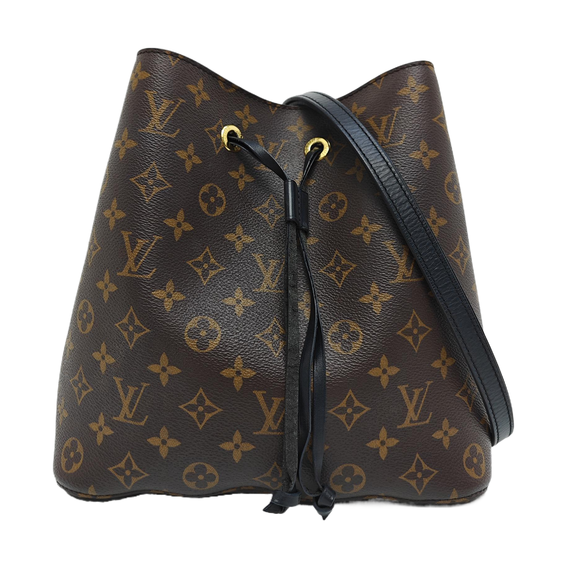 NÉONOÉ MM Monogram Coated Canvas Brown