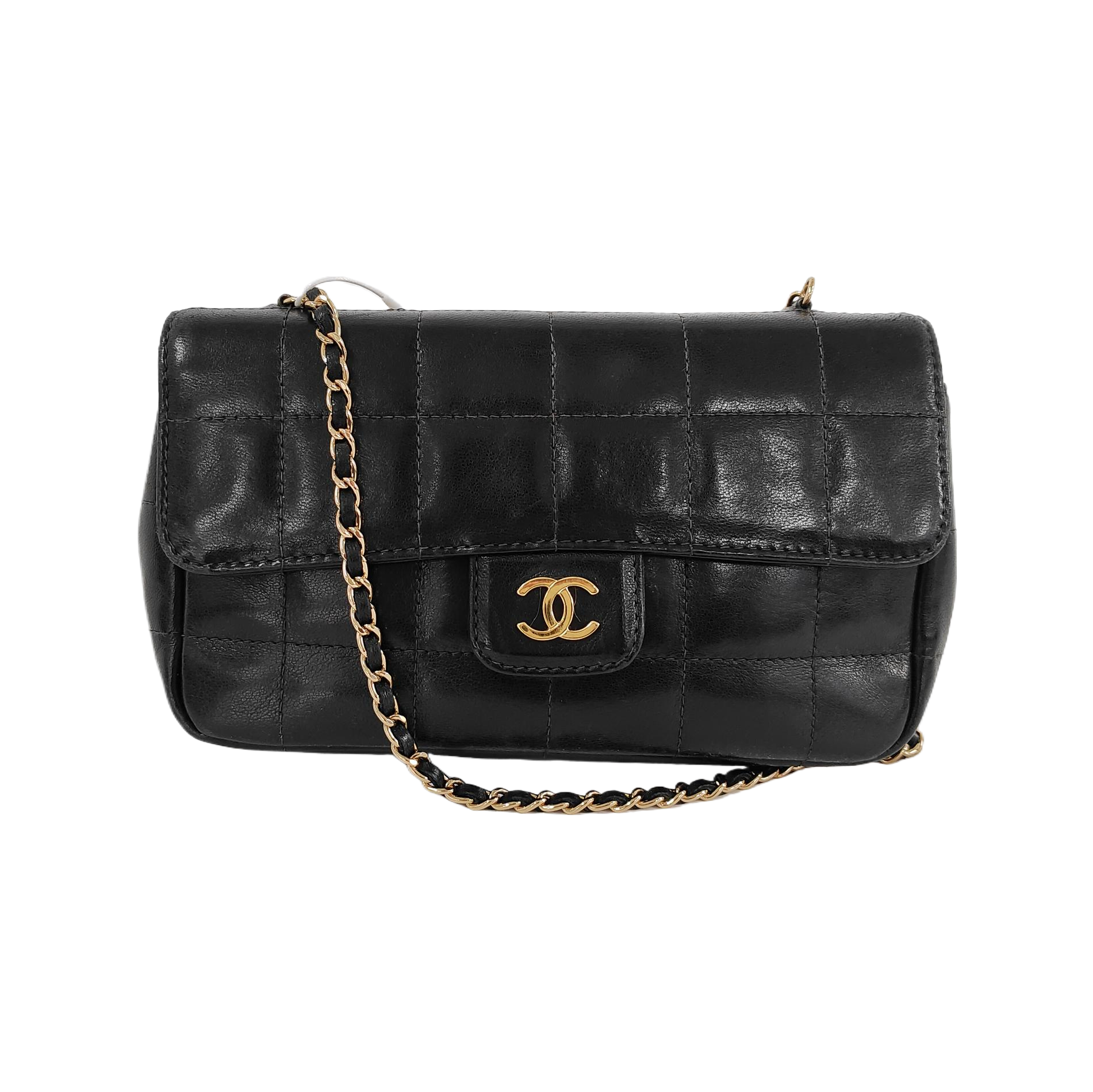 CHOCOLATE BAR Mini Quilted Lambskin Black