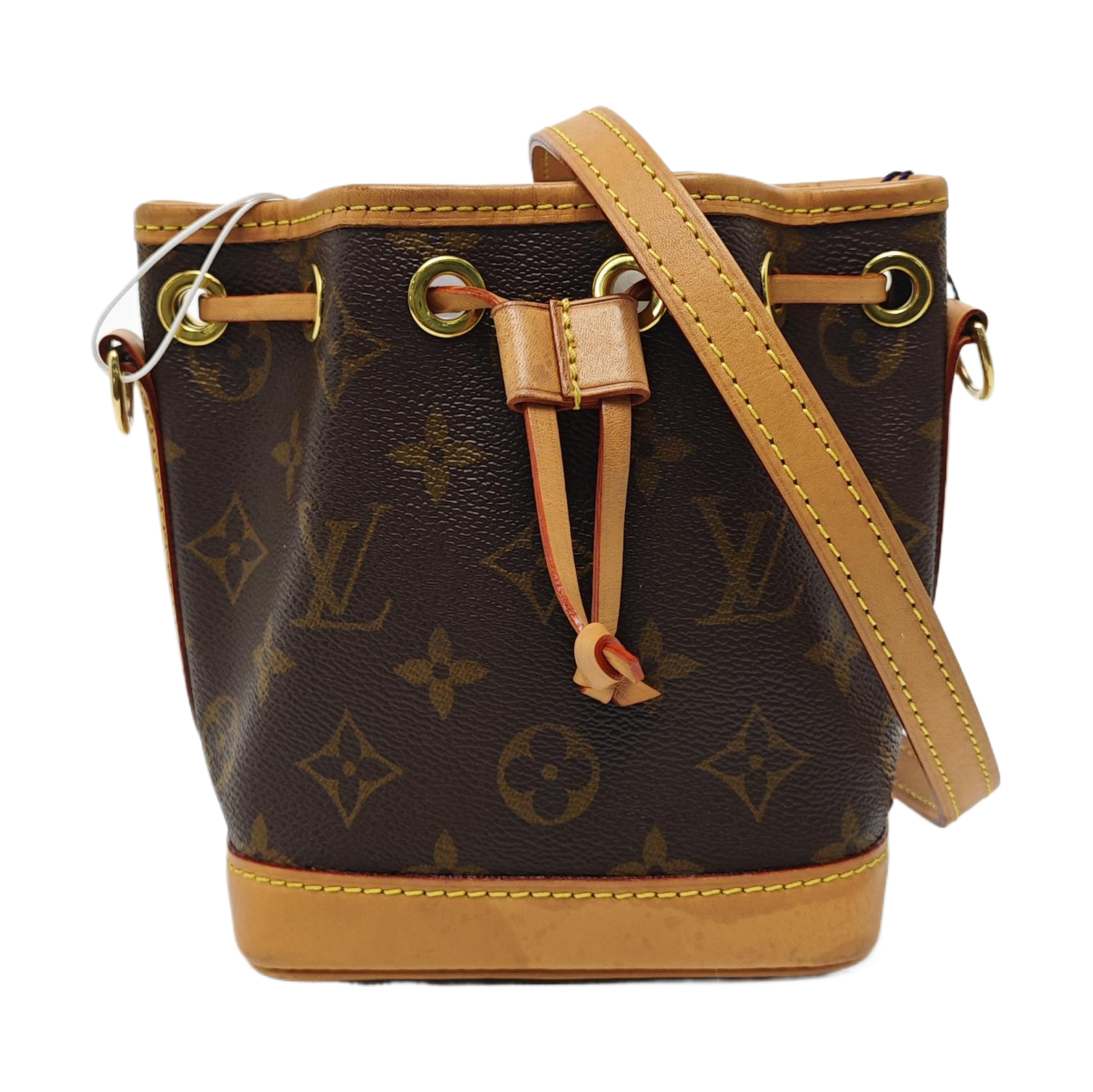 NOÉ Nano Monogram Coated Canvas Brown