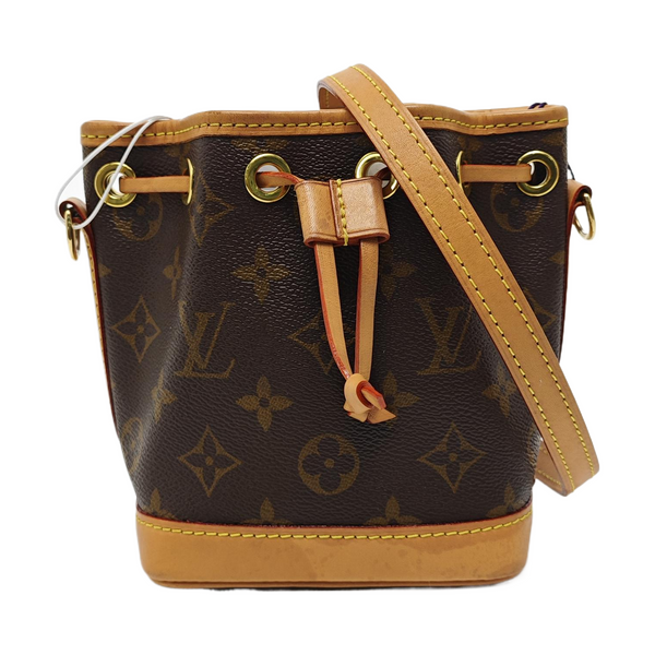 NOÉ Nano Monogram Coated Canvas Brown