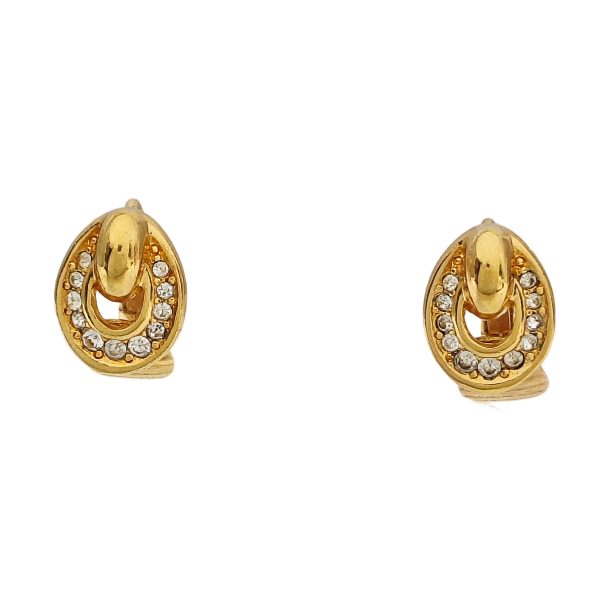 Metal Gold Clip On Earrings