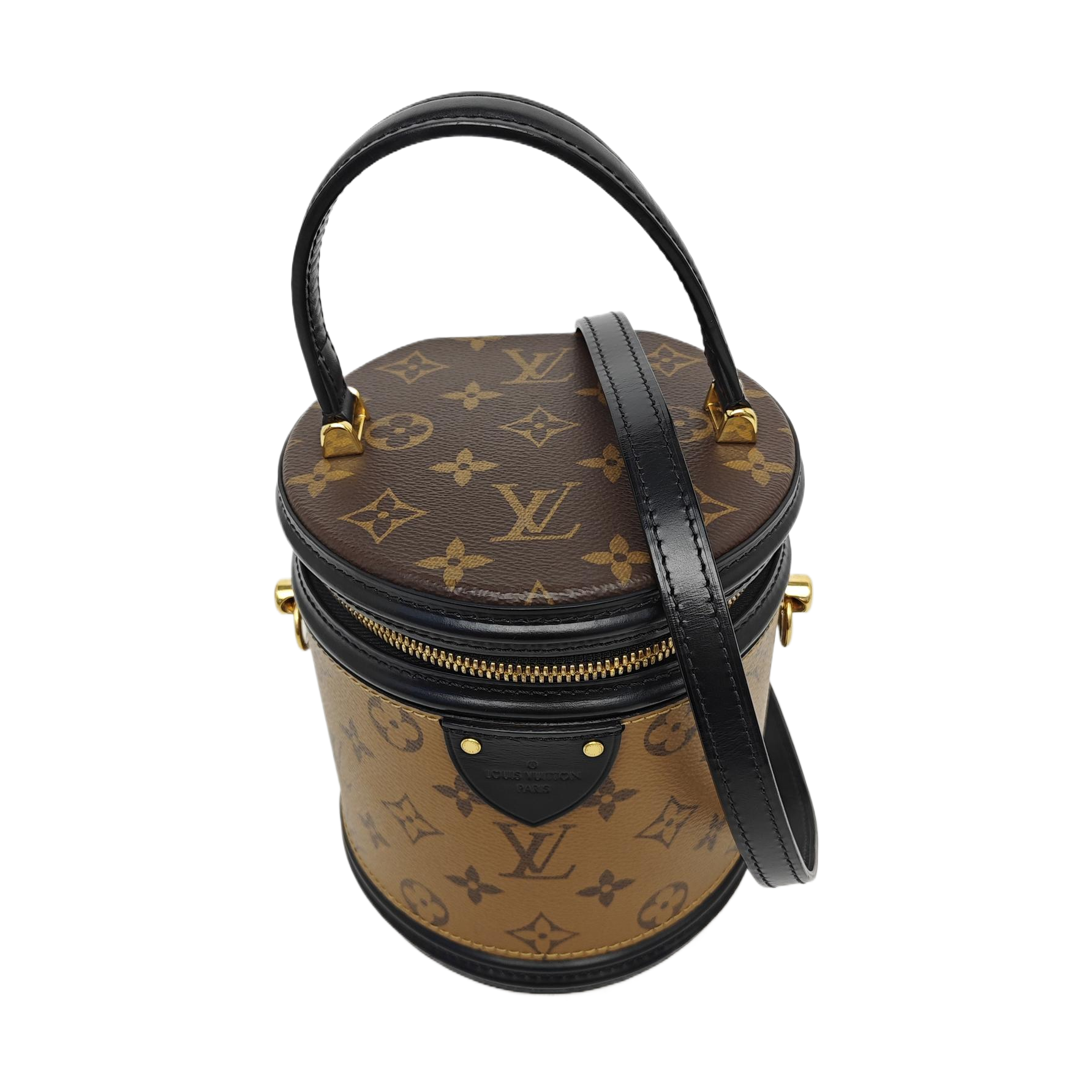 CANNES PM Monogram Coated Canvas Brown