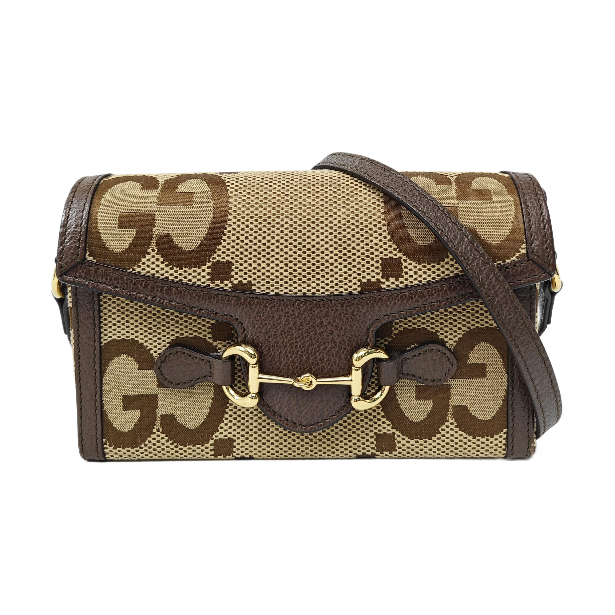 Horsebit 1955 Mini Monogram Canvas Beige