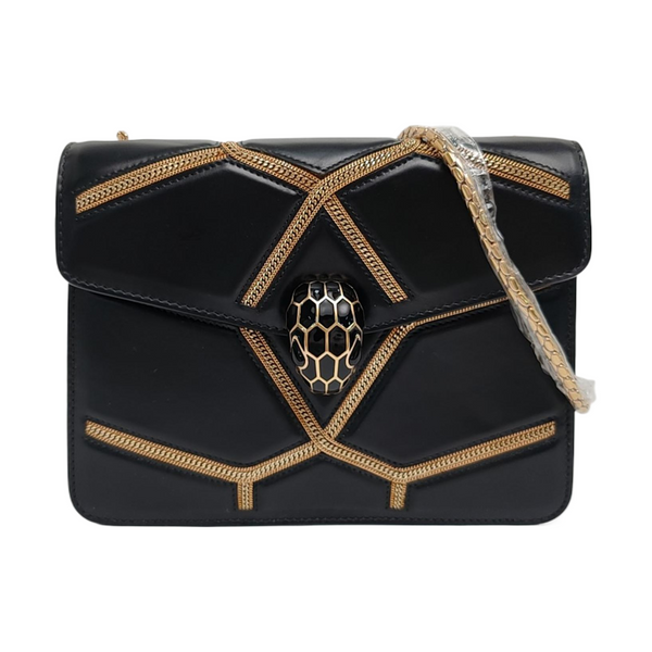 SERPENTI FOREVER Small Calfskin Black