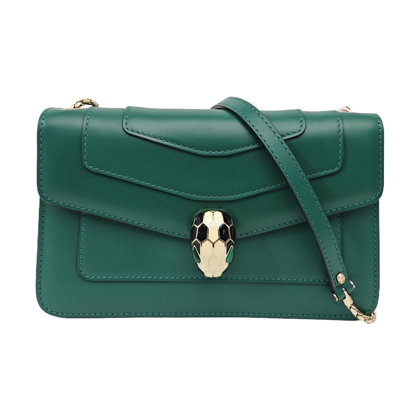 SERPENTI FOREVER Small Calfskin Green
