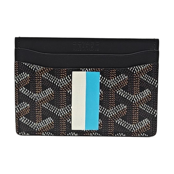 Coated Canvas Card Holder Black