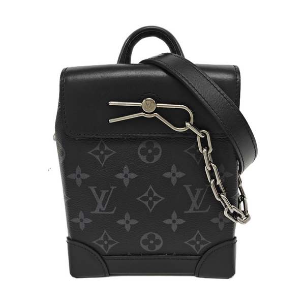 STEAMER Extra Small Monogram Coated Canvas Black