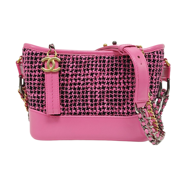 GABRIELLE Small Quilted Wool Pink